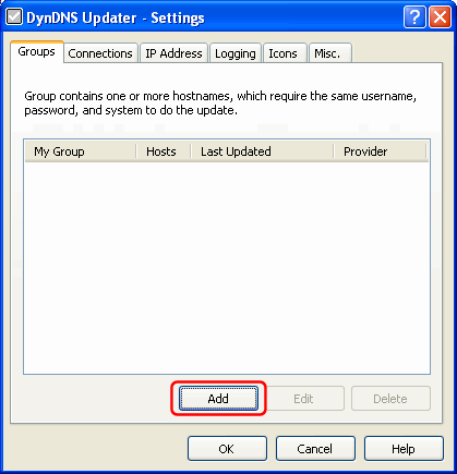 please configure dyn updater