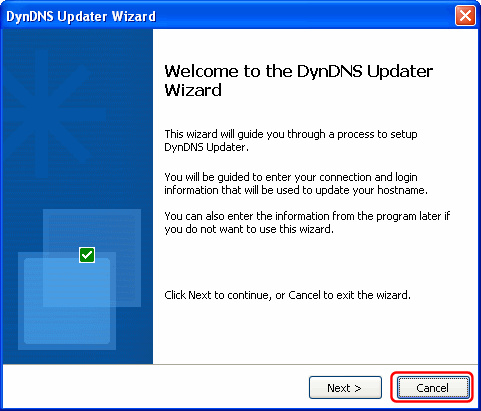 dyn updater bad password